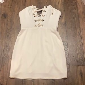 White Strapless Dress